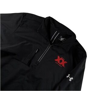 Dos Equis Cerveza 1/4 Zip Under Armour Mens XL Black Beer brewski Gorpcore